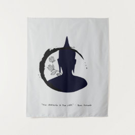 Zen Zitat: Weisheit und Meditation Wandteppich