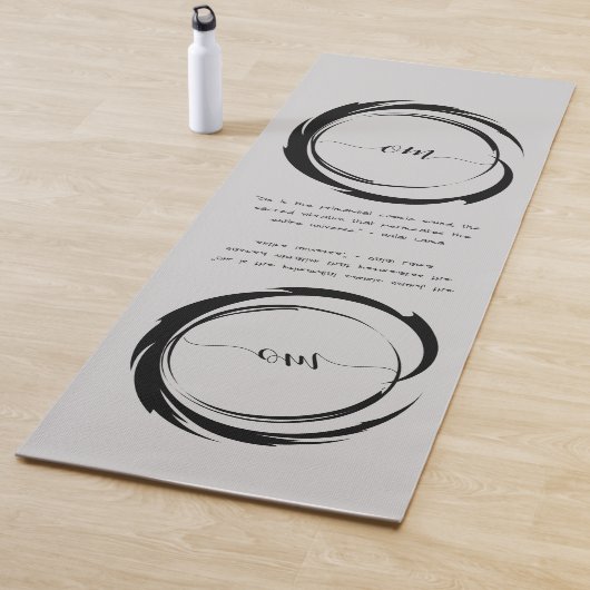 Zen Zitat: Weisheit und Meditation Yogamatte (Beispiel)