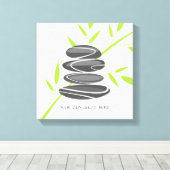 Zen Zitronensteine stapeln Leinwand Mauerkunst (Insitu (Holzboden))