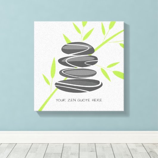 Zen Zitronensteine stapeln Leinwand Mauerkunst (Insitu (Holzboden))