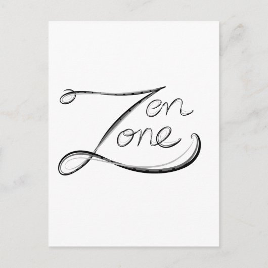 Zen Zone Postkarte (Vorderseite)