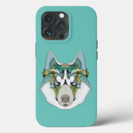 Zenart gemustert Husky Dog Blue Husky Face Case-Mate iPhone Hülle