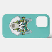 Zenart gemustert Husky Dog Blue Husky Face Case-Mate iPhone Hülle (Rückseite (Horizontal))