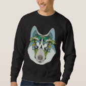 Zenart Gemustert Husky Sweatshirt (Vorderseite)
