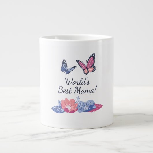 "ZenBloom: Ruhige Eleganz in jedem Jumbo-Tasse (Vorderseite)