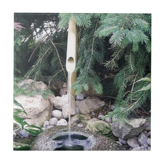 Zenbrunnen Fliese (Vorderseite)