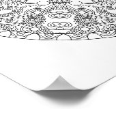 Zendala Design 2 Poster (Ecke)