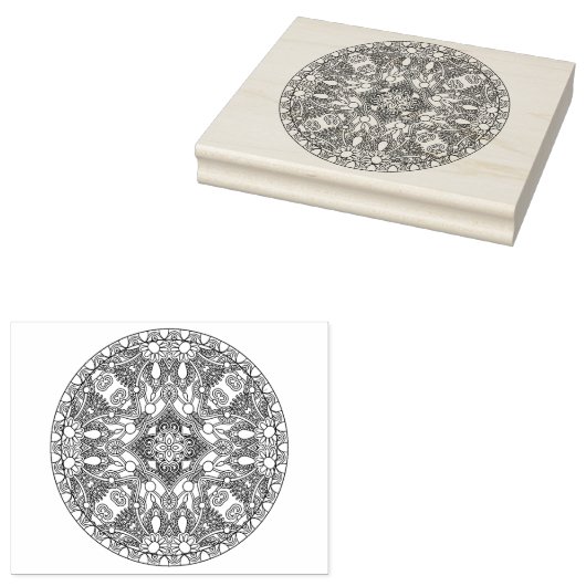 Zendala Design Gummistempel (Stempel)