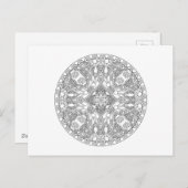 Zendala Design Postkarte (Vorne/Hinten)