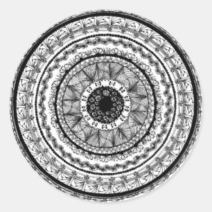 Zendala "Eitelkeits-" runder Aufkleber