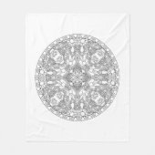 Zendala Entwurf Fleecedecke (Vorderseite)