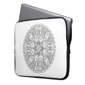 Zendala Entwurf Laptopschutzhülle (Vorderseite Links)
