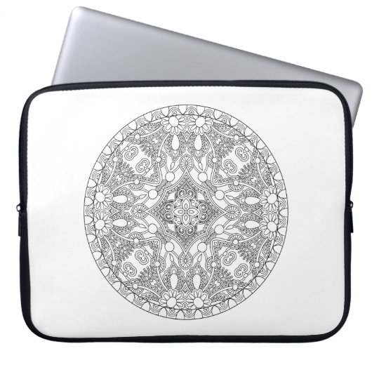 Zendala Entwurf Laptopschutzhülle (Vorderseite)