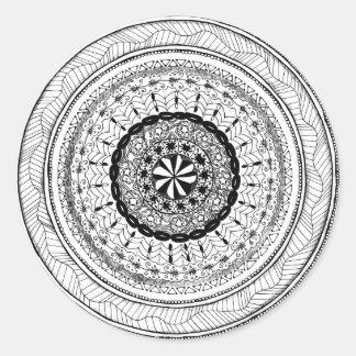 Zendala "Meer" Round Sticker