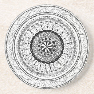 Zendala "Meer" Sandstein-Getränk-Untersetzer Sandstein Untersetzer