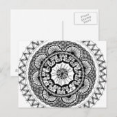 Zendala "Ona" Postkarte (Vorne/Hinten)