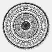 Zendala "Vanity" Round Sticker (Vorderseite)