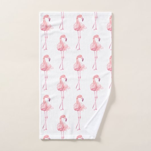 Zender Flamingo Serie Design 2 Badetuch Set (Handtuch)