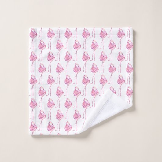 Zender Flamingo Serie Design 3 Badetuch Set (Waschlappen)