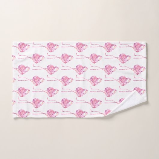 Zender Flamingo Serie Design 3 Badetuch Set (Handtuch)