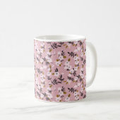 Zender Frühlingskirsche blühen auf rosa Kaffeetasse (VorderseiteRechts)