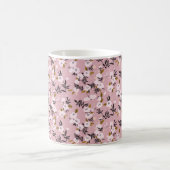 Zender Frühlingskirsche blühen auf rosa Kaffeetasse (Mittel)
