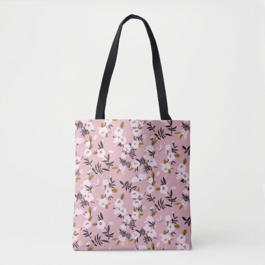 Zender Frühlingskirsche blühen auf rosa Tasche (Vorderseite)