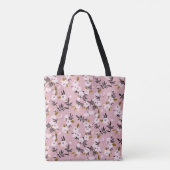 Zender Frühlingskirsche blühen auf rosa Tasche (Rückseite)
