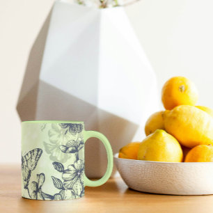 Zender Grüne Schmetterlinge Tasse
