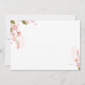 Zender Moments Foto Geburtshinweise Einladung (Rückseite)