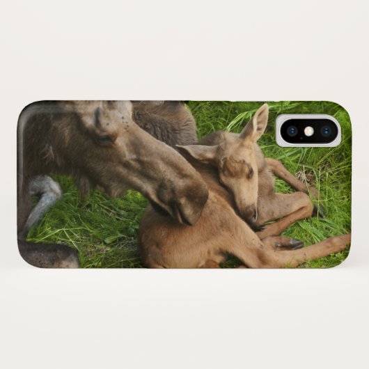 Zender Mother Moose Case-Mate iPhone Hülle (Rückseite (Horizontal))