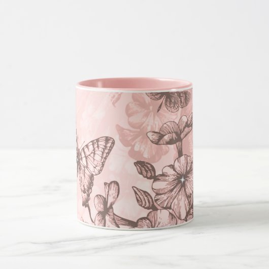 Zender Pink Butterfells Tasse (Zentrum)