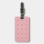 Zender rosa Pixel Gepäckanhänger (Vorderseite vertikal)