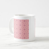 Zender rosa Pixel Kaffeetasse (Vorderseite Links)