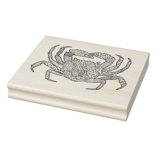 Zendoodle Crab Gummistempel (Stempel)
