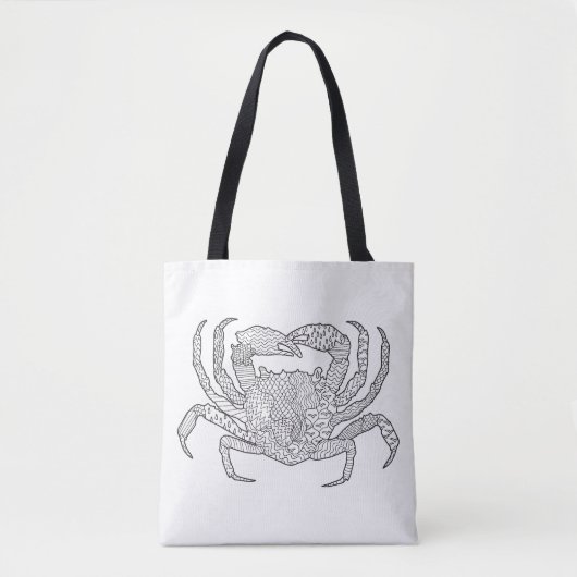 Zendoodle Krabbe 2 Tasche (Vorderseite)