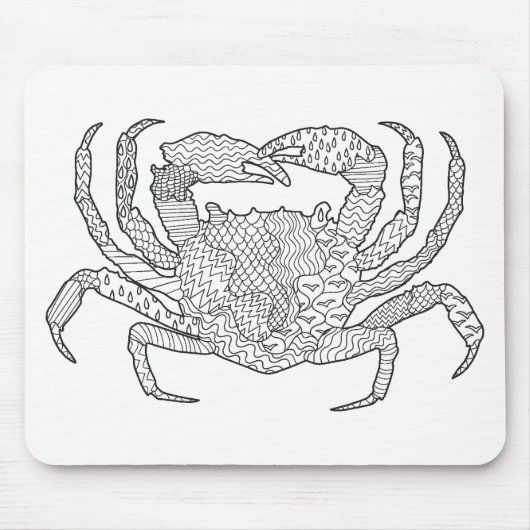 Zendoodle Krabbe Mousepad (Vorne)