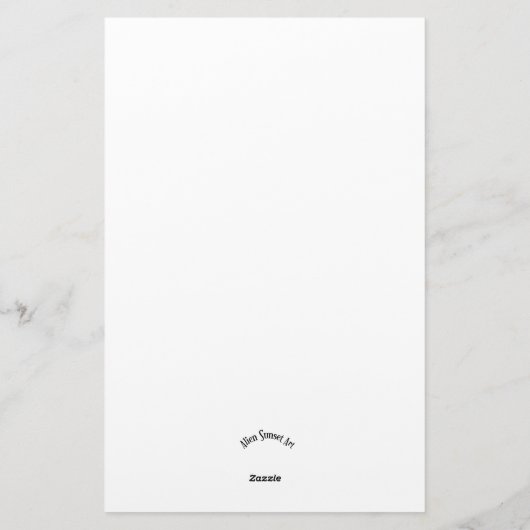 Zendoodle-Mandala-Header 2 Briefpapier (Rückseite)