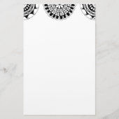 Zendoodle-Mandala-Header 3 Briefpapier (Vorderseite)