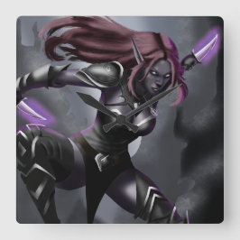 Zendyr auf Telogrus Quadratische Wanduhr