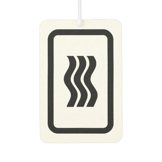 Zener Card | 3 Vertikale Wavy Lines Autolufterfrischer (Vorderseite)