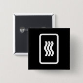 Zener Card | 3 Vertikale Wavy Lines Button (Vorne & Hinten)