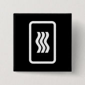Zener Card | 3 Vertikale Wavy Lines Button (Vorderseite)