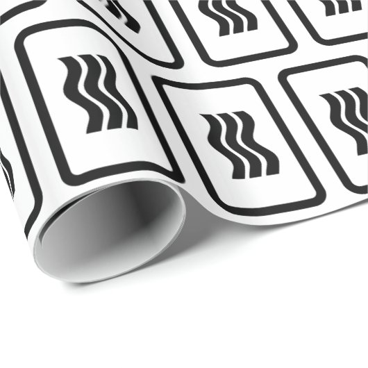 Zener Card | 3 Vertikale Wavy Lines Geschenkpapier (Rolleneckpunkt)