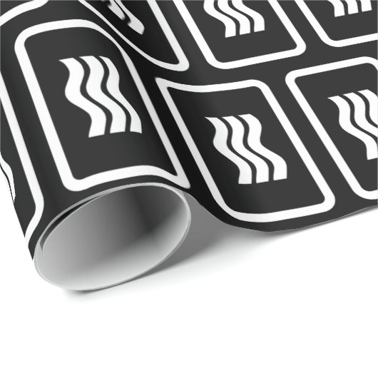 Zener Card | 3 Vertikale Wavy Lines Geschenkpapier (Rolleneckpunkt)