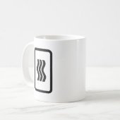 Zener Card | 3 Vertikale Wavy Lines Kaffeetasse (Vorderseite Links)