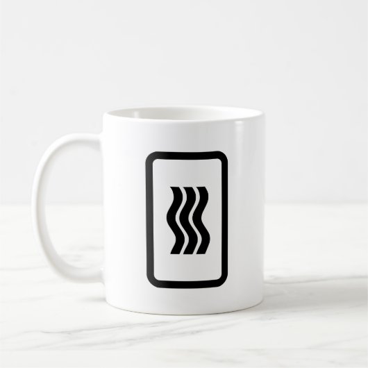 Zener Card | 3 Vertikale Wavy Lines Kaffeetasse (Links)