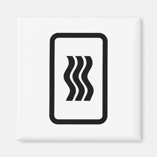 Zener Card | 3 Vertikale Wavy Lines Magnet (Vorne)