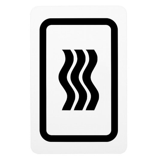 Zener Card | 3 Vertikale Wavy Lines Magnet (Vertikal)
