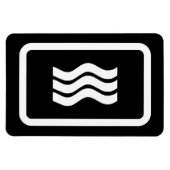 Zener Card | 3 Vertikale Wavy Lines Magnet (Horizontal)